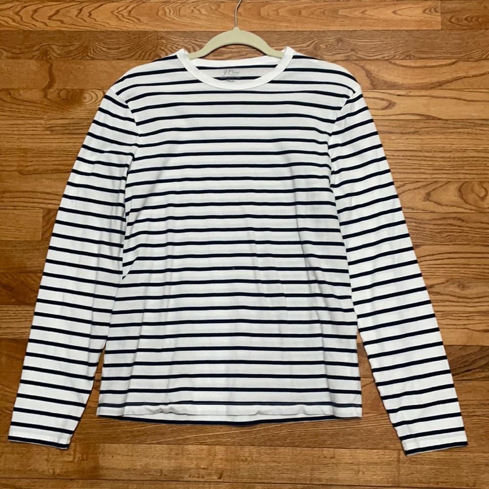 J Crew striped essential tee.